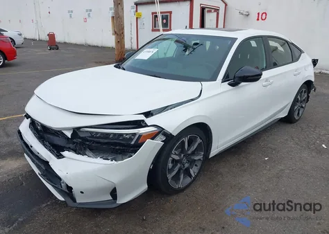 2025 Honda Civic Hybrid Sport Touring from USA, damaged, VIN JHMFL4H93SX002569